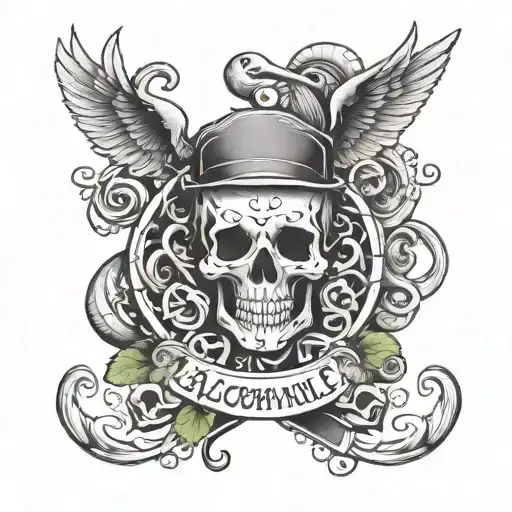 high-functioning alcoholic (HFA) is a person who maintains jobs and relationships while exhibiting alcoholism.[1 tattoo design idea