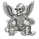 high-functioning alcoholic (HFA) is a person who maintains jobs and relationships while exhibiting alcoholism.[1 tattoo design idea