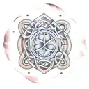 wave heart celtic  tattoo design idea