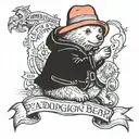 Paddington Bear  tattoo design idea