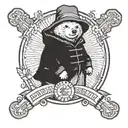 Paddington Bear  tattoo design idea