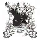 Paddington Bear  tattoo design idea