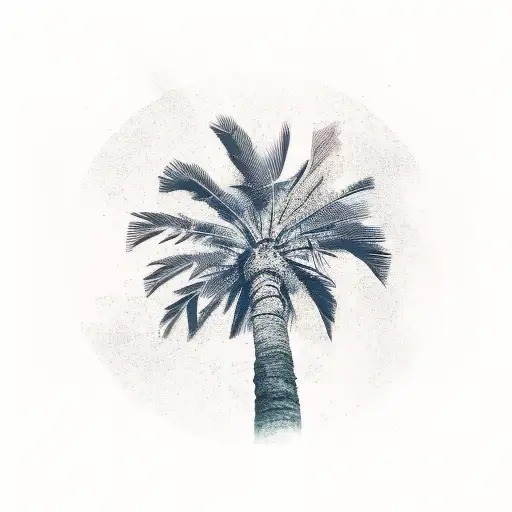 Palm Tree tattoo design idea