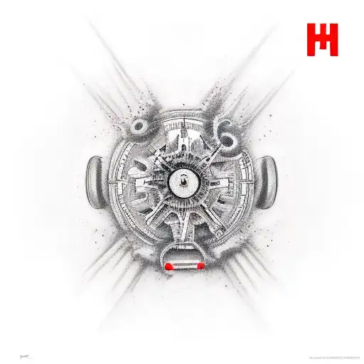 В|||(Rh+) blood type tattoo design idea