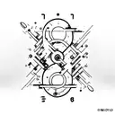 В|||(Rh+) blood type tattoo design idea