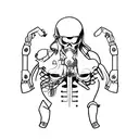 В|||(Rh+) blood type tattoo design idea