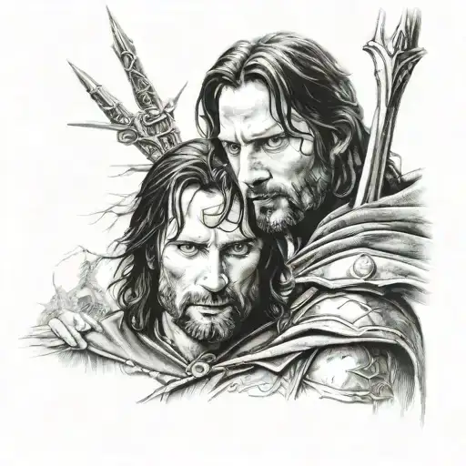 Lotr, aragorn tattoo design idea