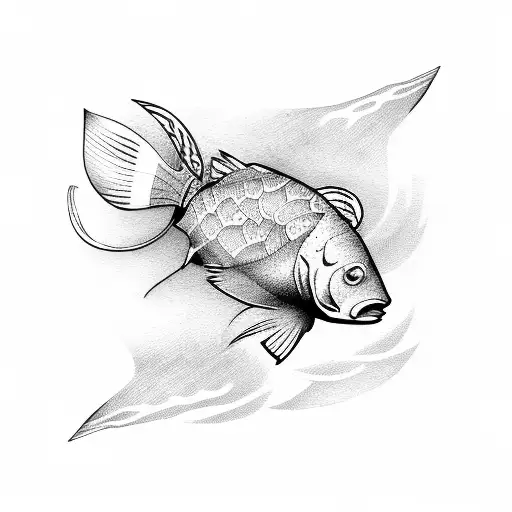 Fish Pale ale tattoo design idea
