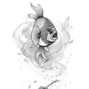 Fish Pale ale tattoo design idea