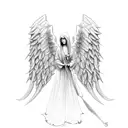 biblically accurate angel tattoo design idea