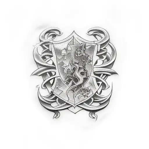 hogwarts tattoo design idea