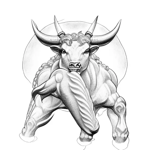 theseus and the Minotaur tattoo design idea