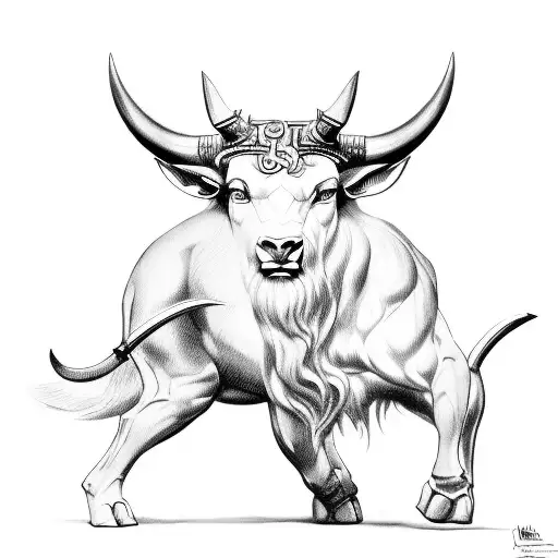 theseus and the Minotaur tattoo design idea