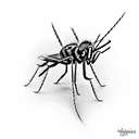mosquito tattoo design idea