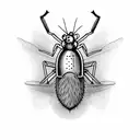 mosquito tattoo design idea