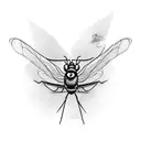 mosquito tattoo design idea
