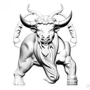 theseus and the Minotaur tattoo design idea