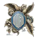 1908 inter milan logo tattoo design idea