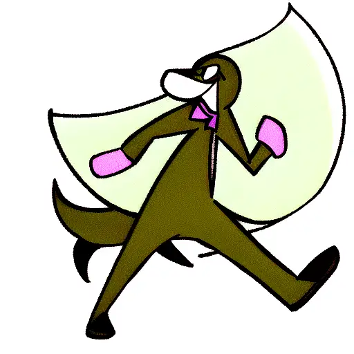 treeing walker coonhound, cartoon style, animated,  tattoo design idea