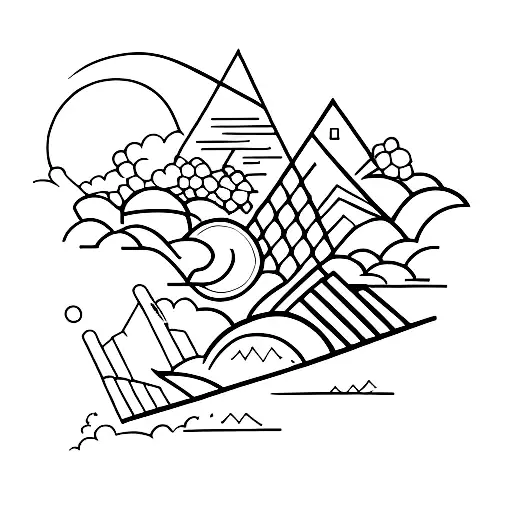 Toronto, Tokyo and Bermuda skyline  tattoo design idea