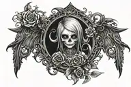 emo gothic   tattoo design idea