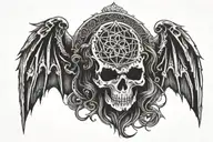 emo gothic   tattoo design idea