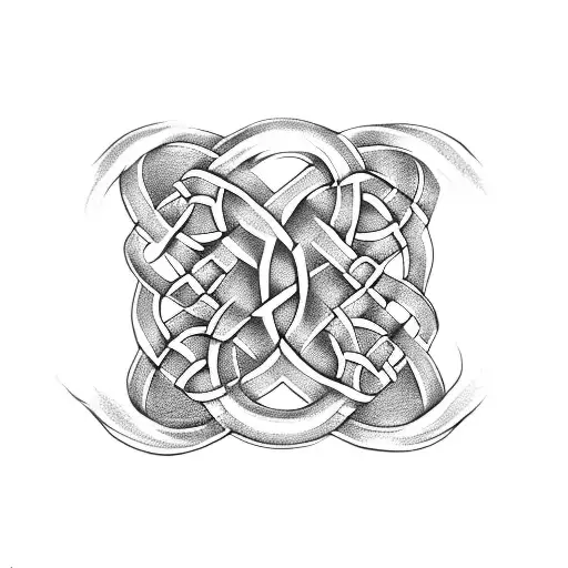 Celtic Knot with snakes tattoo design idea