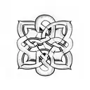 Celtic Knot with snakes tattoo design idea