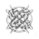 Celtic Knot with snakes tattoo design idea