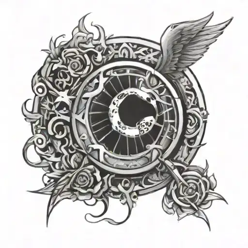 goal and wall tattoo design idea