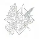 Arctic Monkeys inspired tattoo   tattoo design idea