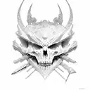 skelton crusader  tattoo design idea