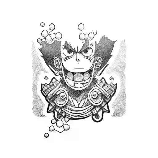 luffy tattoo design idea