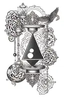 Balance and truth  tattoo design idea