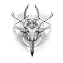 Sagittarius Taurus  tattoo design idea