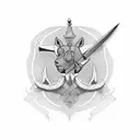 Sagittarius Taurus  tattoo design idea