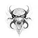 venom tattoo design idea