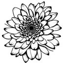 Chrysanthemum tattoo design idea