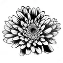 Chrysanthemum tattoo design idea
