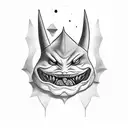 Gengar licking tattoo design idea