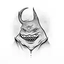 Gengar licking tattoo design idea