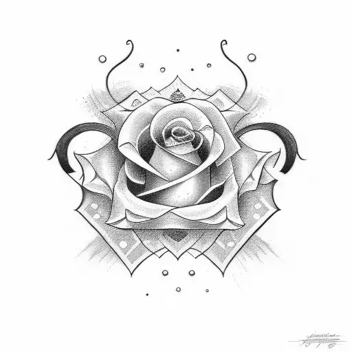 Ambigram tatoo style, white background, --no skin emilly rose tattoo design idea