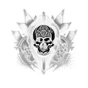 Maya death  tattoo design idea