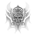 Maya death  tattoo design idea