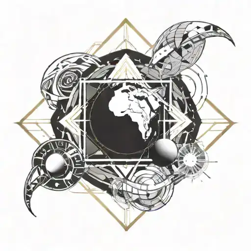 It's about space and planets.  I want a tattoo reflecting the cycle of life with a wise god tattoo design idea