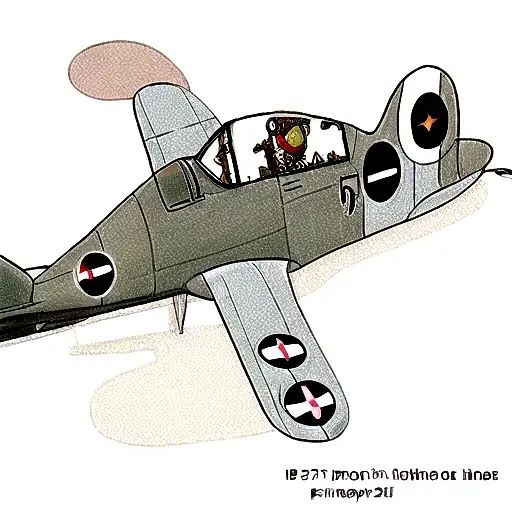 world war 2 spitfire nose art tattoo design idea