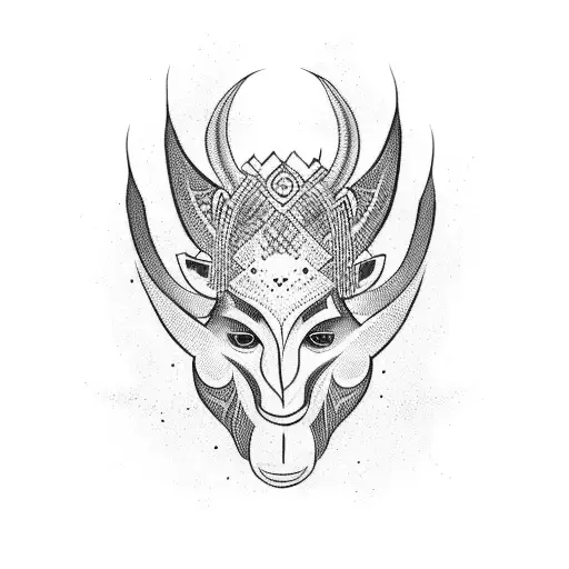 Peruvian tribe tattoo design idea