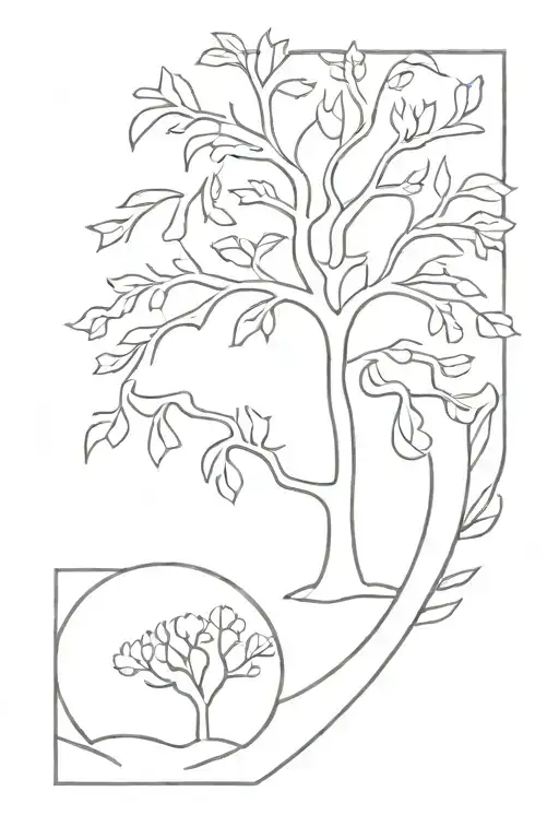 treaty oak revival tattoo design idea