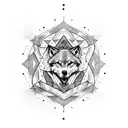 Anarchy Symbol with Wolves tattoo design idea