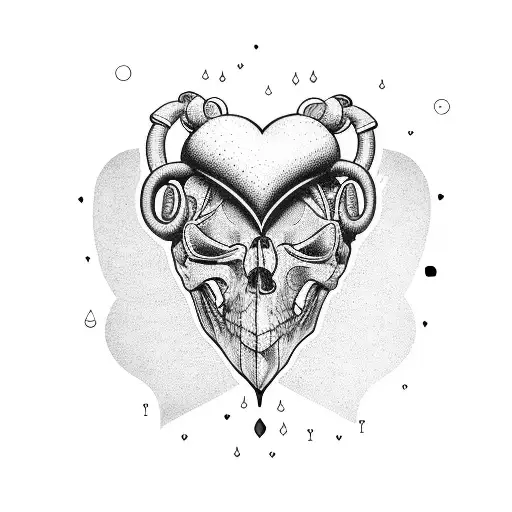 Crying Heart tattoo design idea